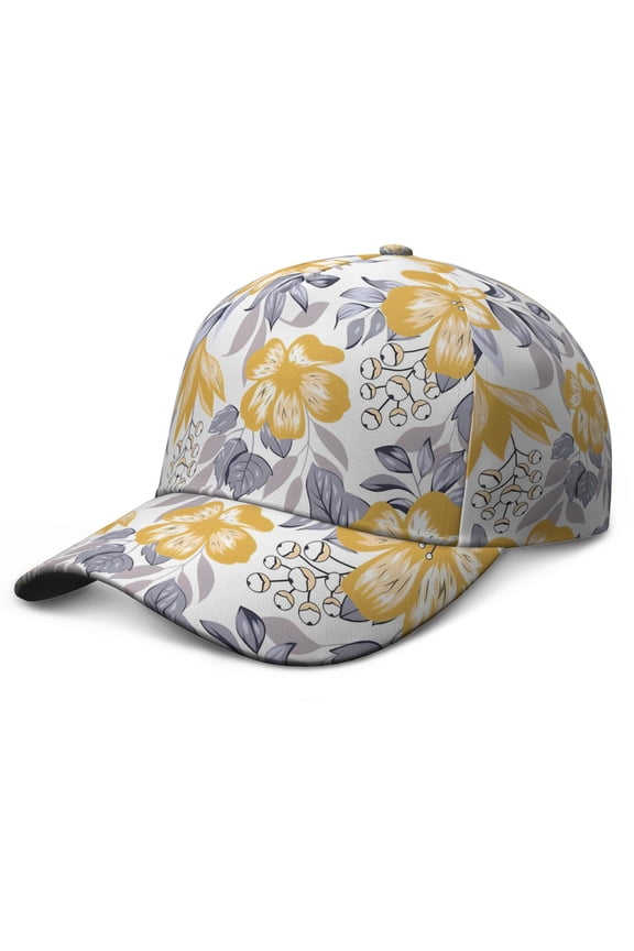 Floral and Leopard Baseball Cap Adjustable Snapback Bold Design
