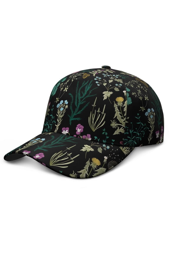 Floral and Leopard Baseball Cap Adjustable Snapback