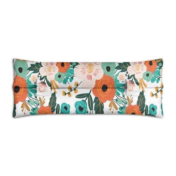 Floral and Leopard Boho Design Mastectomy Pillow - Unique Car Seatbelt Cushion