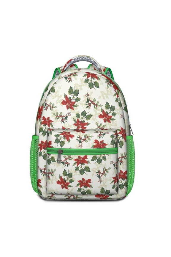 Floral and Leopard Print Backpack, Water-Resistant, Lightweight with Soft Back Padding and Adjustable Straps, Multi-Pocket Spacious Design