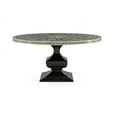 thumbnail image 1 of Floral bone inlay dining table black, black bone inlay dining, dining table, black dining table, 1 of 3