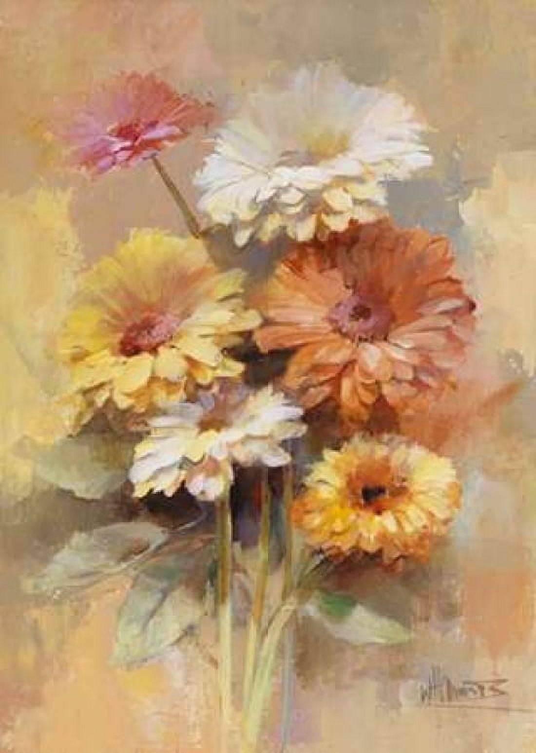 Floral bouquet I Canvas Art - Willem Haenraets (20 x 28)