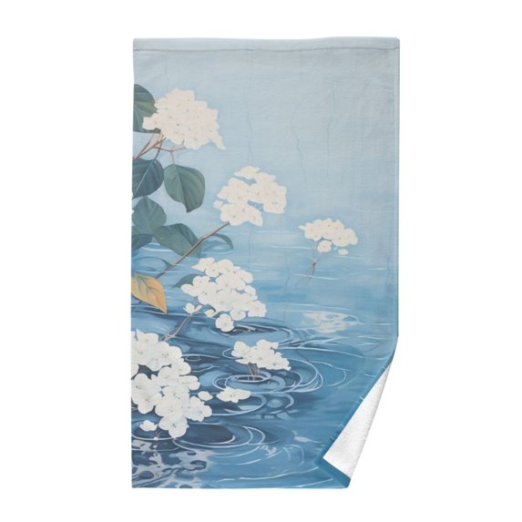 Floral on Water Cotton Face Towels Absorbent Hand Towel Soft Bathroom Towel for Kitchen Hotel Decoration