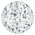 thumbnail image 1 of Floral-patterned round tablecloth with stretch-fit hem, water-resistant polyester fabric, fits 44-52 inch diameter tables, big size, 1 of 3