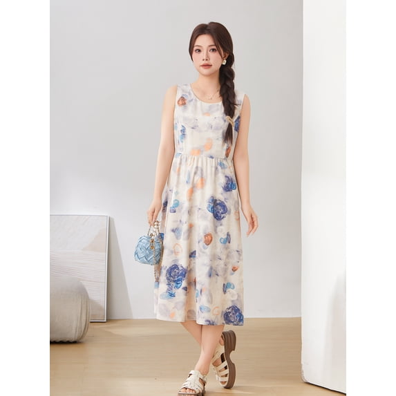 Floral sleeveless dress