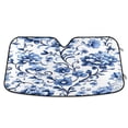 thumbnail image 1 of Floral with Blue Flowers Car Windshield Sun Shade Foldable Car Front Window Visor Heat and UV Protection 55x27.6, 1 of 8