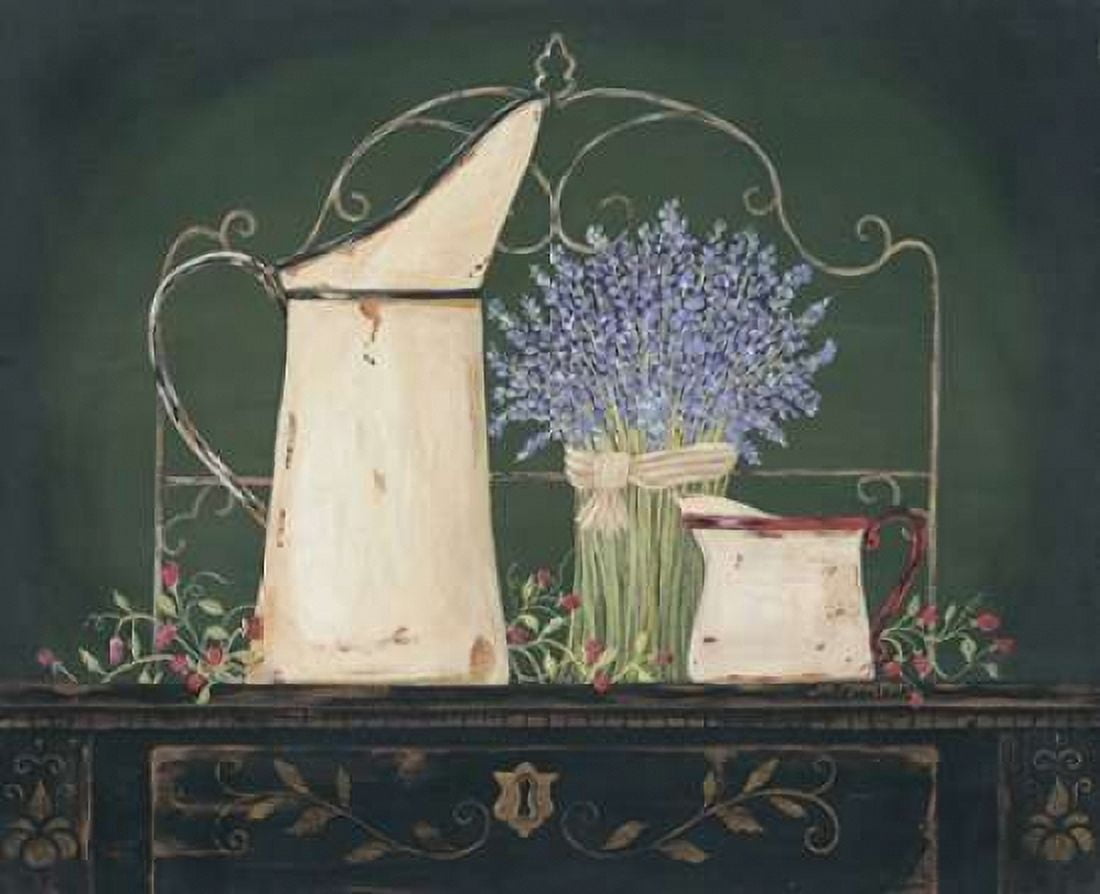 Floral with Lavendar Canvas Art - Jo Moulton (20 x 24)
