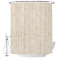 thumbnail image 1 of Florals Shower Curtain Set - Extra Long 72" x 96" Washable Bathtub Curtain with 12 Hooks, Country White Flowers Botanical Plants Ivory Waterproof Fabric Stall Shower Curtains for Bathroom Décor, 1 of 8