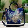 thumbnail image 1 of Florals Women Shoulder Peacock Embroidered Messenger Bag Satchel handBags, 1 of 1