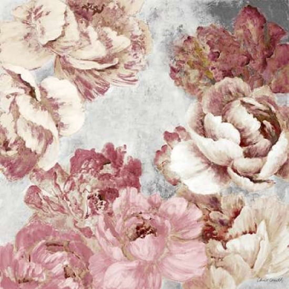 Florals in Pink and Cream Canvas Art - Lanie Loreth (24 x 24)