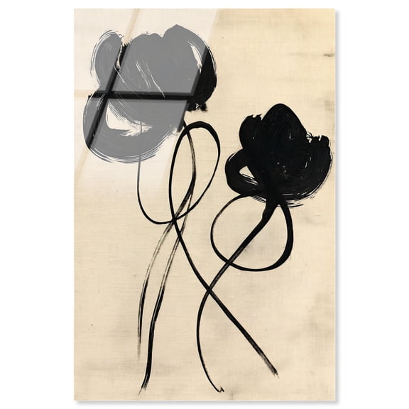 Florals in the Minimal II Acrylic Line Wall Decor by Art Remedy, Ready to Hang, 10 x 15