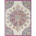 thumbnail image 1 of Floransa FSA-2327 9' x 12'3" Rug Bright Pink/Medium Gray/Beige/Navy/Saffron, 1 of 7