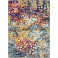thumbnail image 1 of Floransa FSA-2335 7'10" x 10' Rug Bright Pink/Saffron/Burnt Orange/Silver Gray, 1 of 4