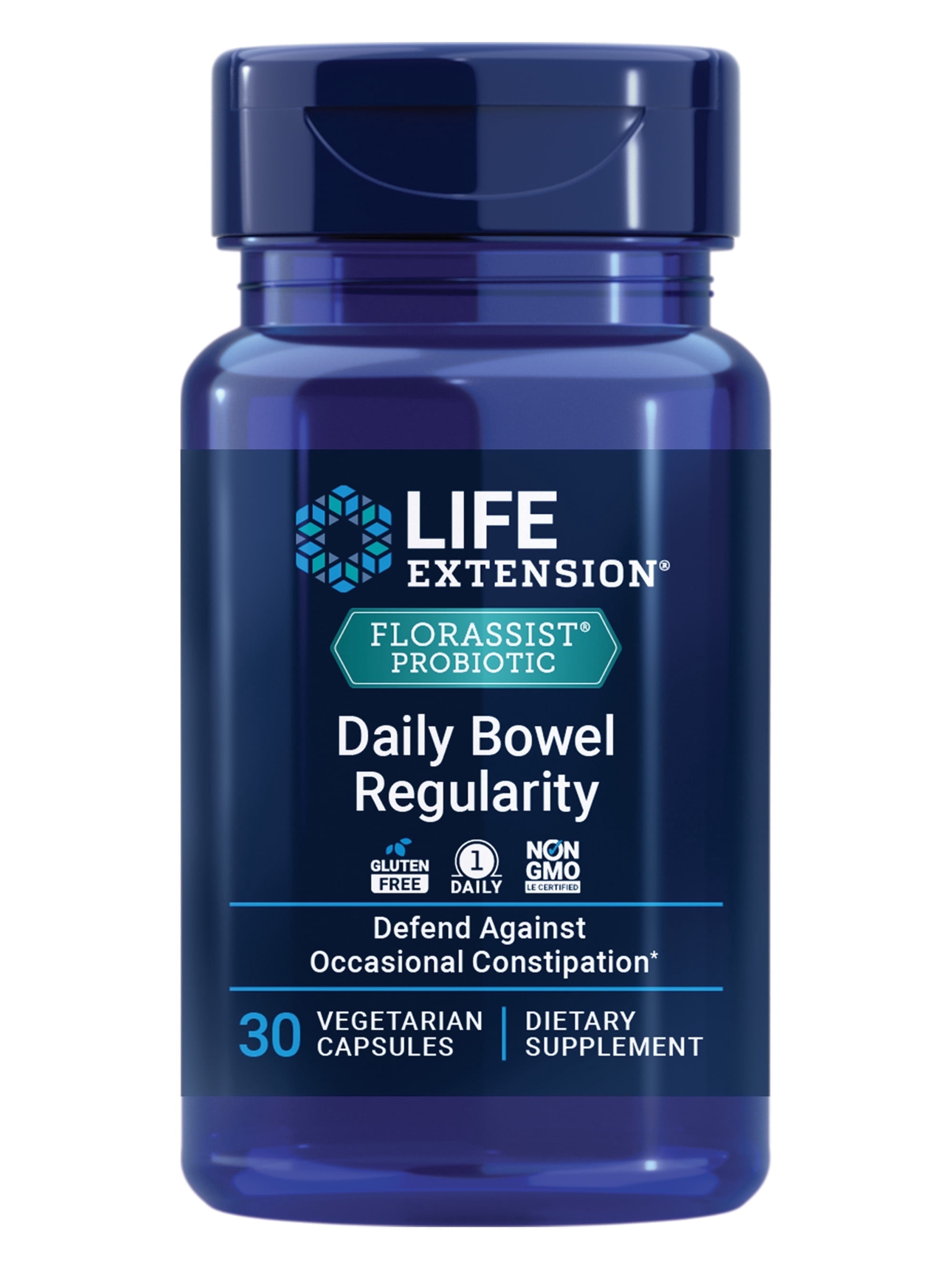 Life Extension Florassist Daily Bowel Regularity Probiotic 30