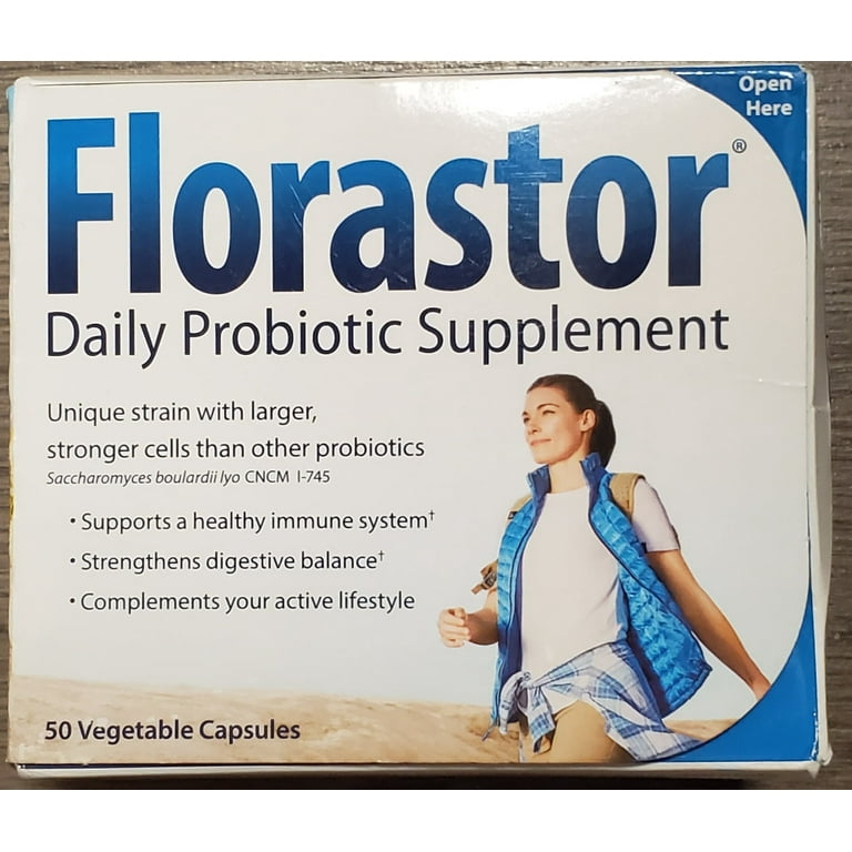 Florastor Dual Action Probiotic, 250 mg, Supports Digestive Health
