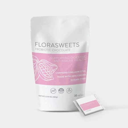 Florasweets Probiotic Chocolate 5 Billion CFU - Revival Point - 3 Bags - Gut Health