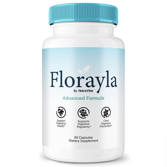 Florayla Probiotics Capsules – Gentle Gut & Digestive Support Formula for Balance & Wellness | Easy-to-Take Capsules (60 Capsules)