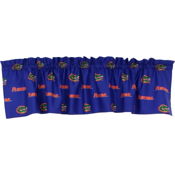 Flordia Gators 100% Cotton, 84" x 15" Curtain Valance, 1 Panel
