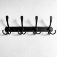 FloreceBien Black stainless steel clothes hook white clothes hook row