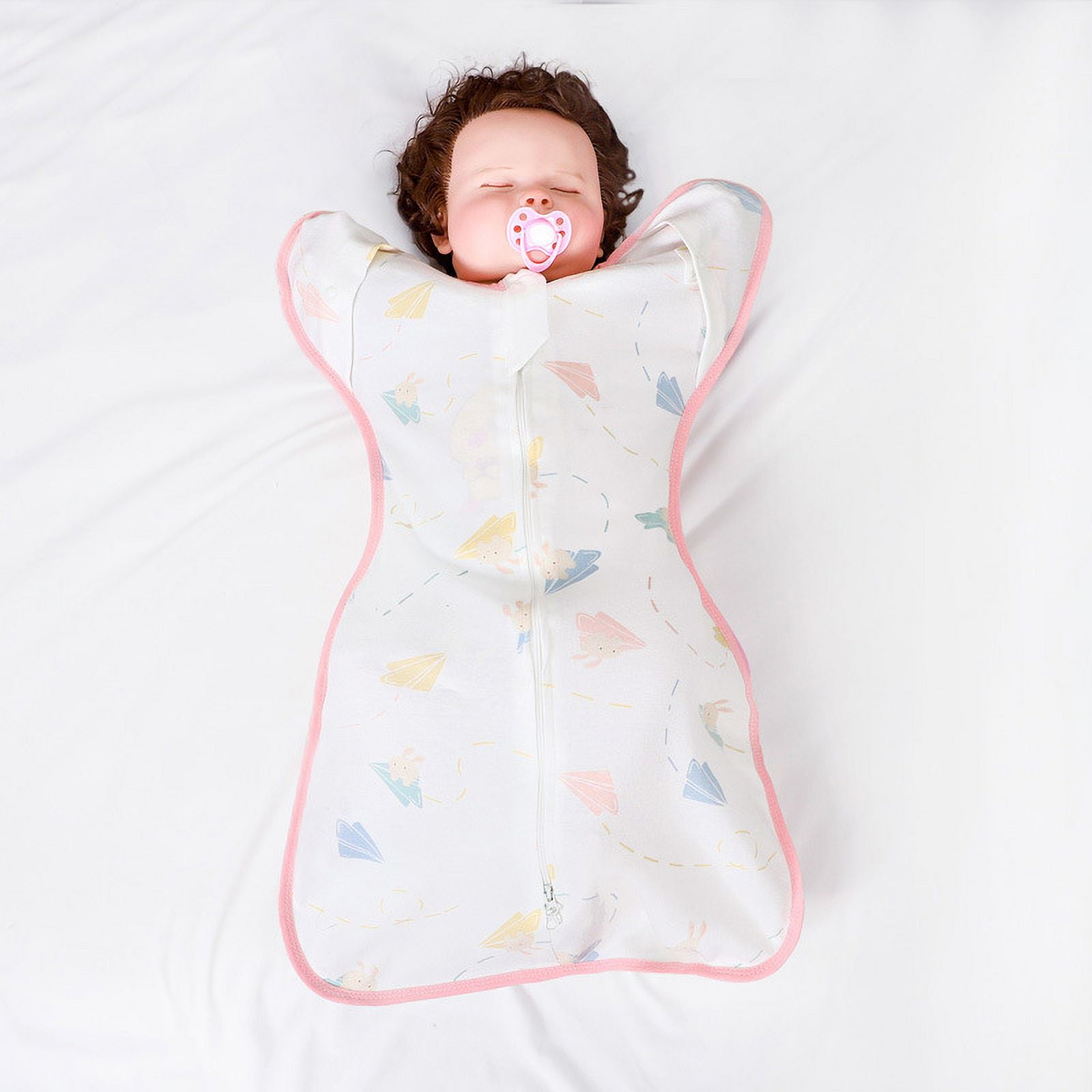 FloreceBien Newborn Swaddling Sleeping Bag Summer Thin Antistartling