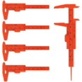 thumbnail image 1 of FloreceBien Plastic Vernier Calipers, 5Pcs Small Vernier Calipers Suitable for Measuring Jade Jewelry Buttons, Vernier Calipers Adopts Metric and Imperial Conversion Vernier, 1 of 5