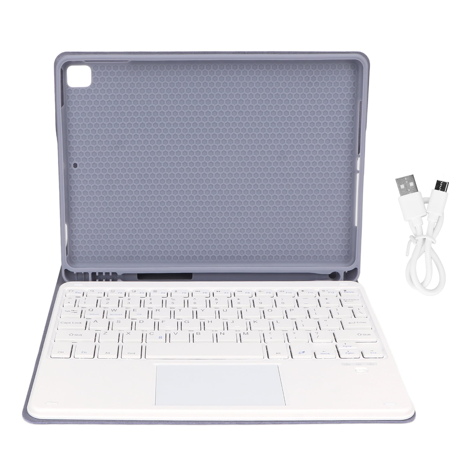 FloreceBien Tablet Keyboard Trackpad Magnetic Auto Sleep Kickstand ...