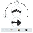 thumbnail image 1 of Florence 13/16" 6-Sided Bay Window Curtain Rod - Black, 1 of 3