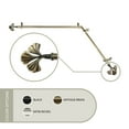 thumbnail image 1 of Florence 13/16 inch Corner Window Curtain Rod 48-84" - Antique Brass, 1 of 3