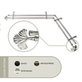 thumbnail image 1 of Florence 13/16 inch Double Corner Window Curtain Rod 48-84" - Satin Nickel, 1 of 3