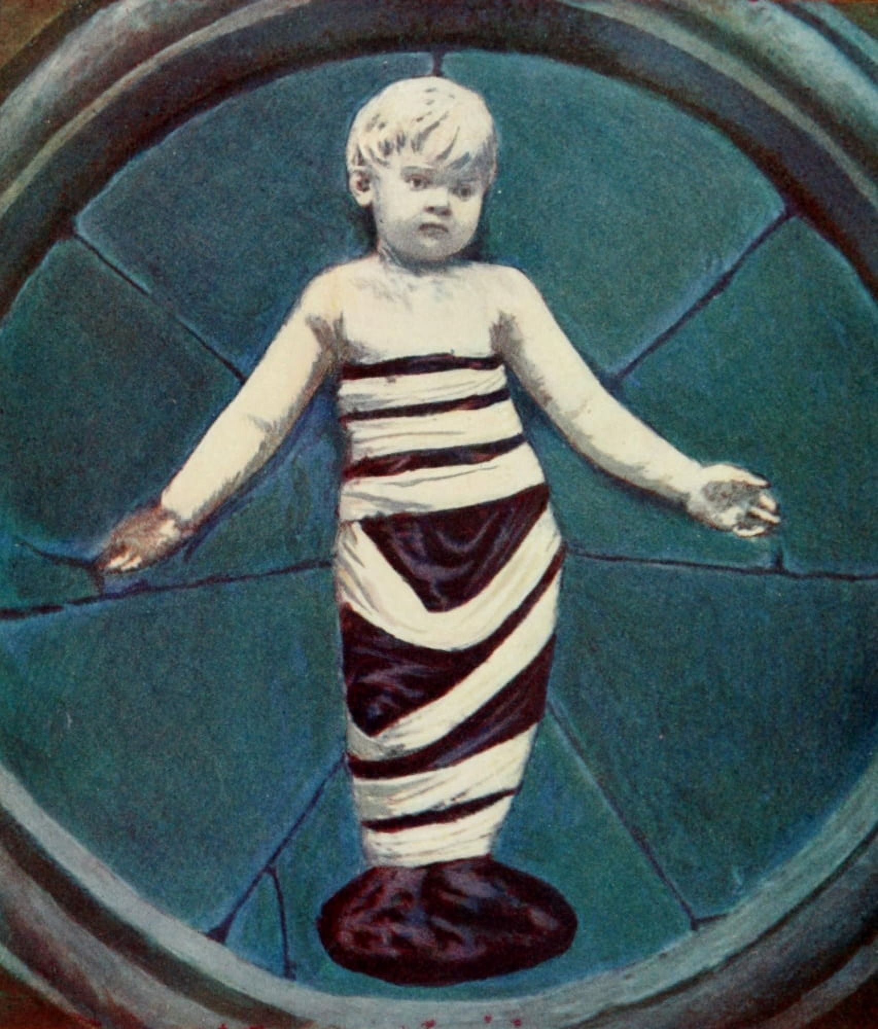 Florence 1912 Bambino (Andrea Della Robbia) Canvas Art - RC Goff (18 x 24)