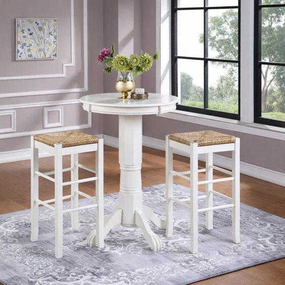 Florence 42" Height Pub Table - White