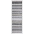 thumbnail image 1 of Florence Brown 2 ft. x 7 ft. Machine Washable Stripe Indoor Area Rug, 1 of 4