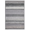 thumbnail image 1 of Florence Brown 3 ft. x 4 ft. Machine Washable Stripe Indoor Area Rug, 1 of 4