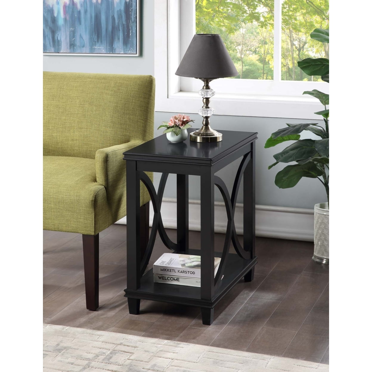 Florence Chairside Table, Black