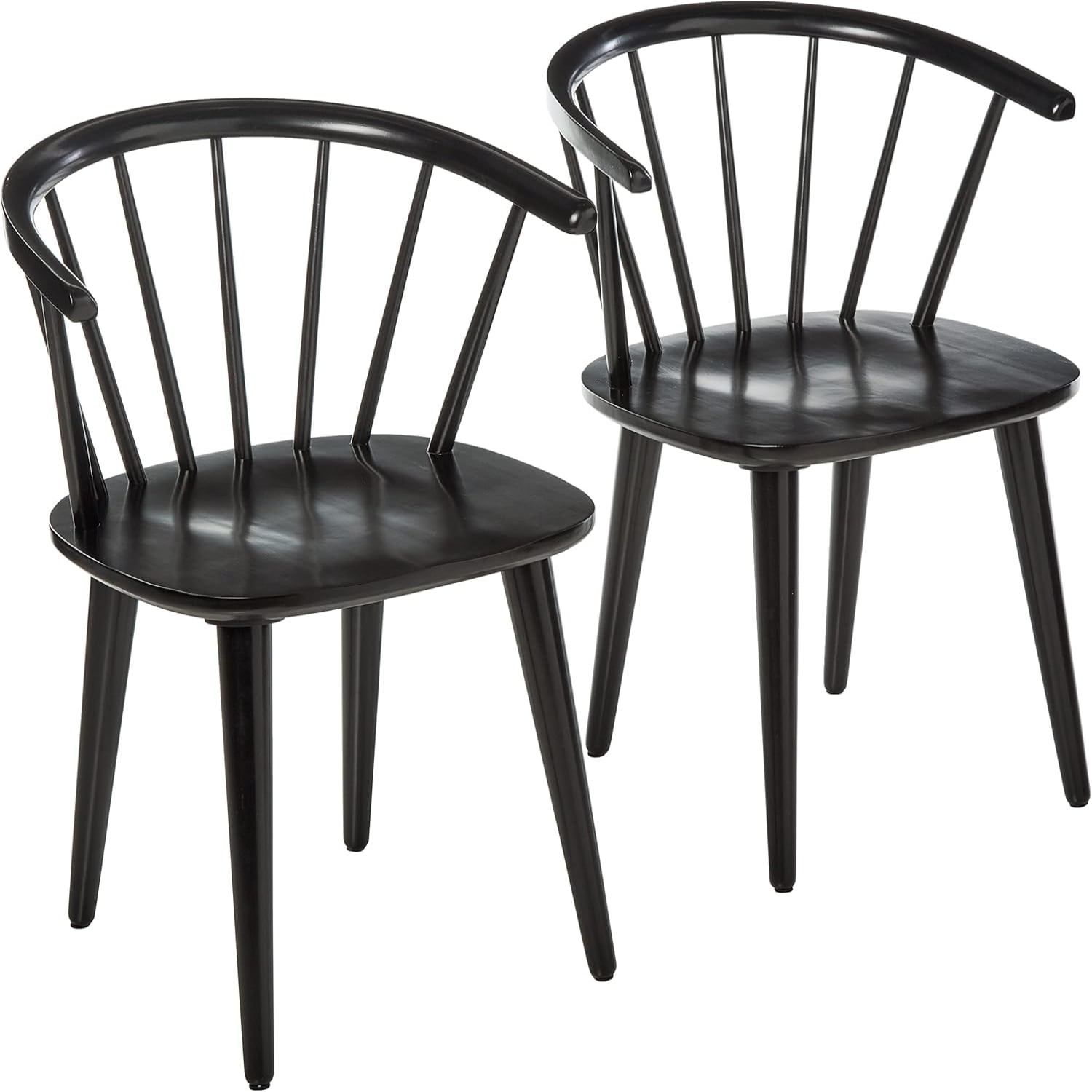 Florence Dining Chairs with Low Windsor Spindle Back White