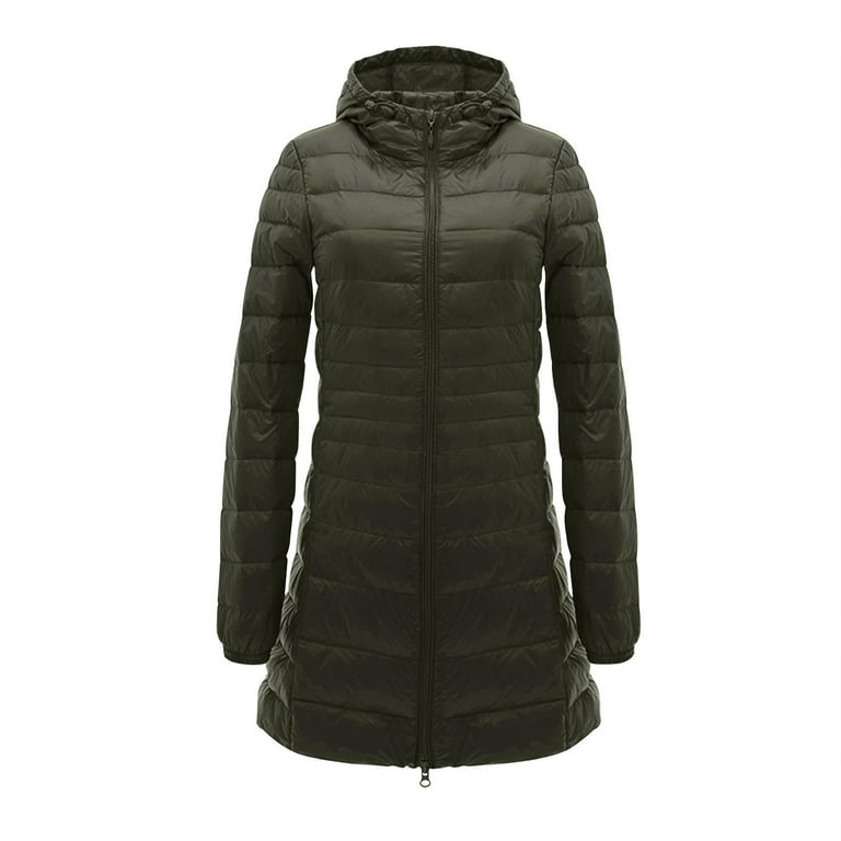 Florence Extra Long Padded Winter Jacket Lightweight Water Resistant Zipped Pockets Easy to Packaway Perfect for Cold Wet Weather Sale Clearance Size S 4XL Walmart
