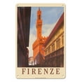 thumbnail image 1 of Florence (Firenze) Italy - Palazzo Vecchio Old Palace - Vintage Travel Poster c.1938 - 8 x 12 inch Vintage Metal Tin Sign, 1 of 4