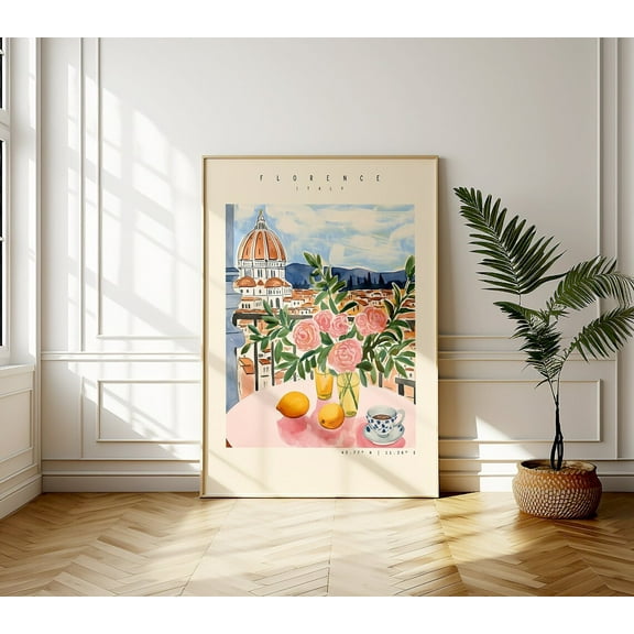 Florence Italy Art Poster: Santa Maria Del Fiore, Tuscany, Unframed Poster Size 24x36