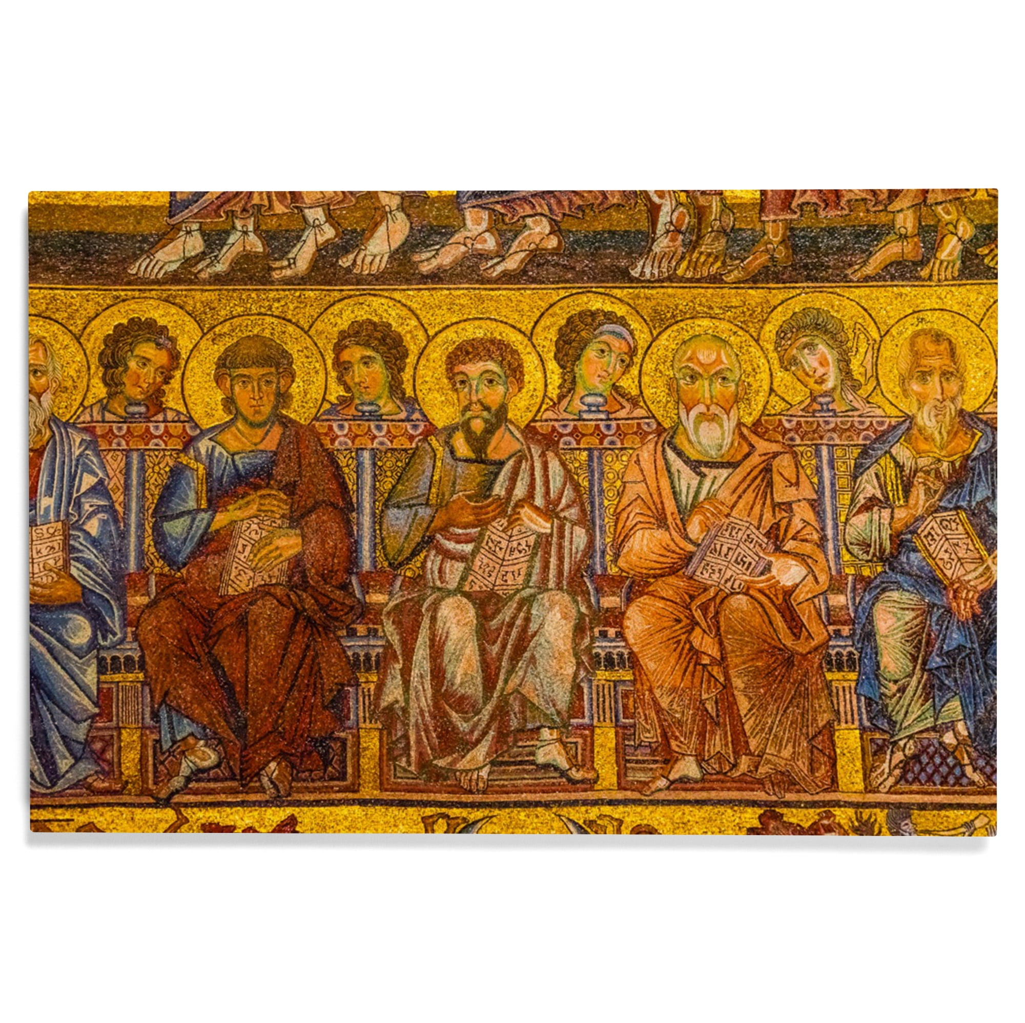 Florence, Italy, Byzantine Saints Mosaic in the Baptistry at Saint John ...