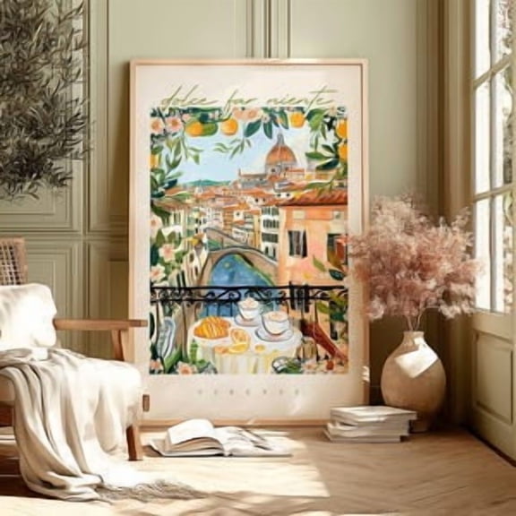 Florence Italy Dolce Far Niente Poster, Poster Home Decor, Poster Only