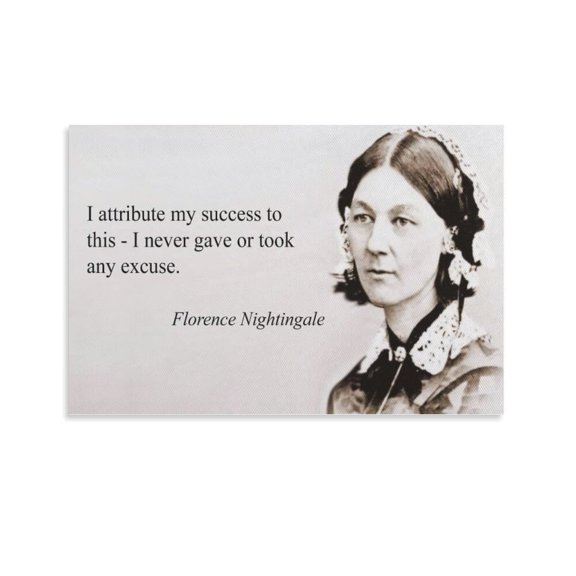 Florence Nightingale Canvas Poster Artworks Canvas Poster Room Aesthetic Wall Art Prints Home Modern Decor Gifts 12x18inch(30x45cm)