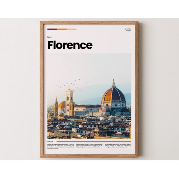 Florence Poster, Florence Print, Florence Photo, Florence Art, Italy Poster, Italy Print, Travel Poster Gift, 12x18 UNFRAMED