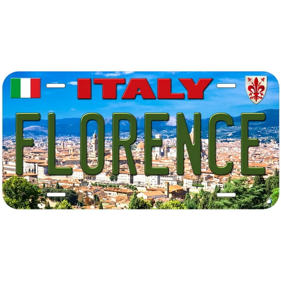 Florence TAG01 Italy Novelty Car Auto License Plate
