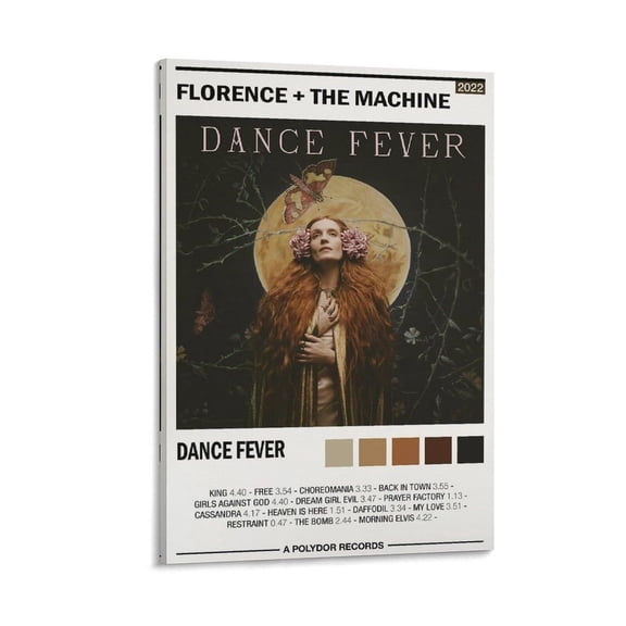 Florence + The Machine - Dance Fever Poster 022 Canvas Poster Wall Decorative Art Painting Living Room Bedroom Decoration Gift