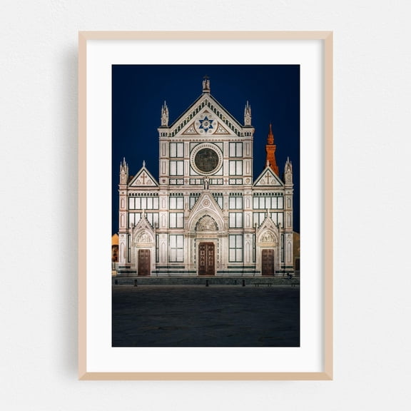 Florence Tuscany Italy Architecture Night Sky Travel Fine Art City Gothic Poster Unframed Paper Print