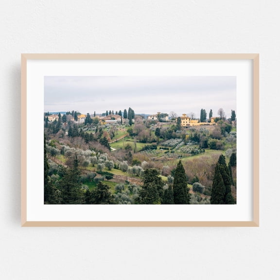 Florence Tuscany Italy Landscape Rural Nature Fine Art Scenic Architecture Travel Poster Unframed Paper Print