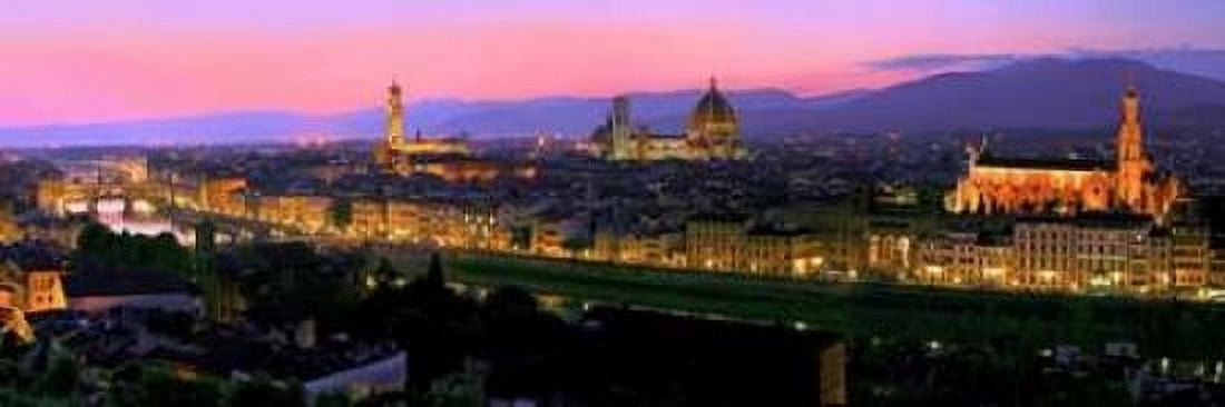 Florence at night Canvas Art - Vadim Ratsenskiy (8 x 24)