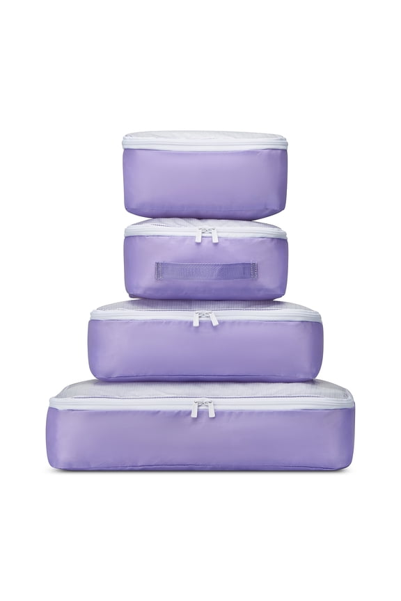 Florence by Mills x DELSEY PARIS No Drama 4-Piece Polyester Packing Cube Set Lavender (F4398103628)