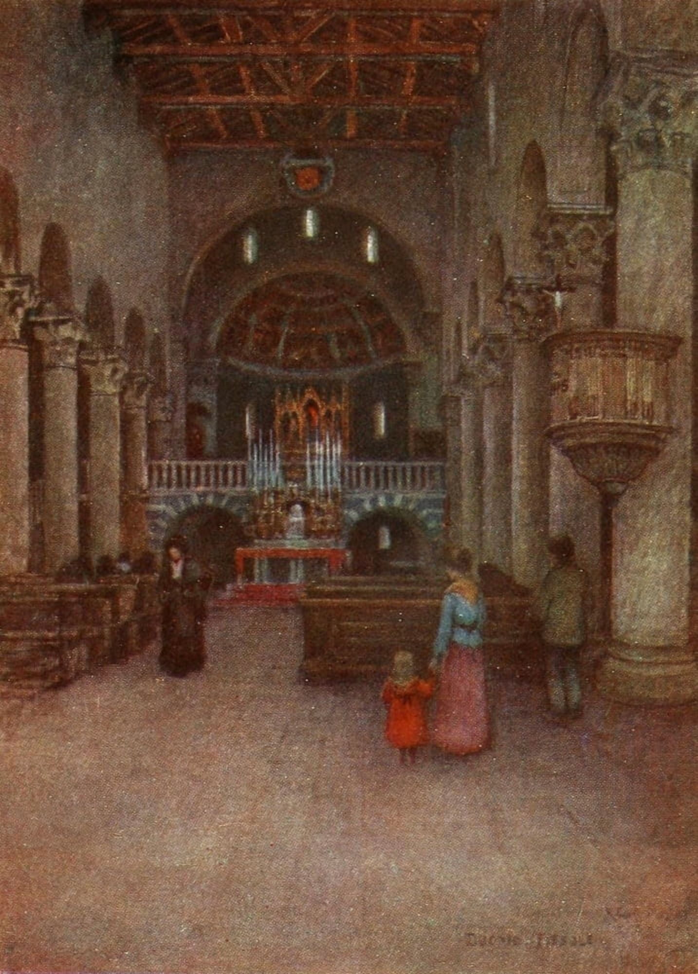 Florence & some Tuscan Cities 1905 Cathedral Fiesole Canvas Art - RC Goff (24 x 36)