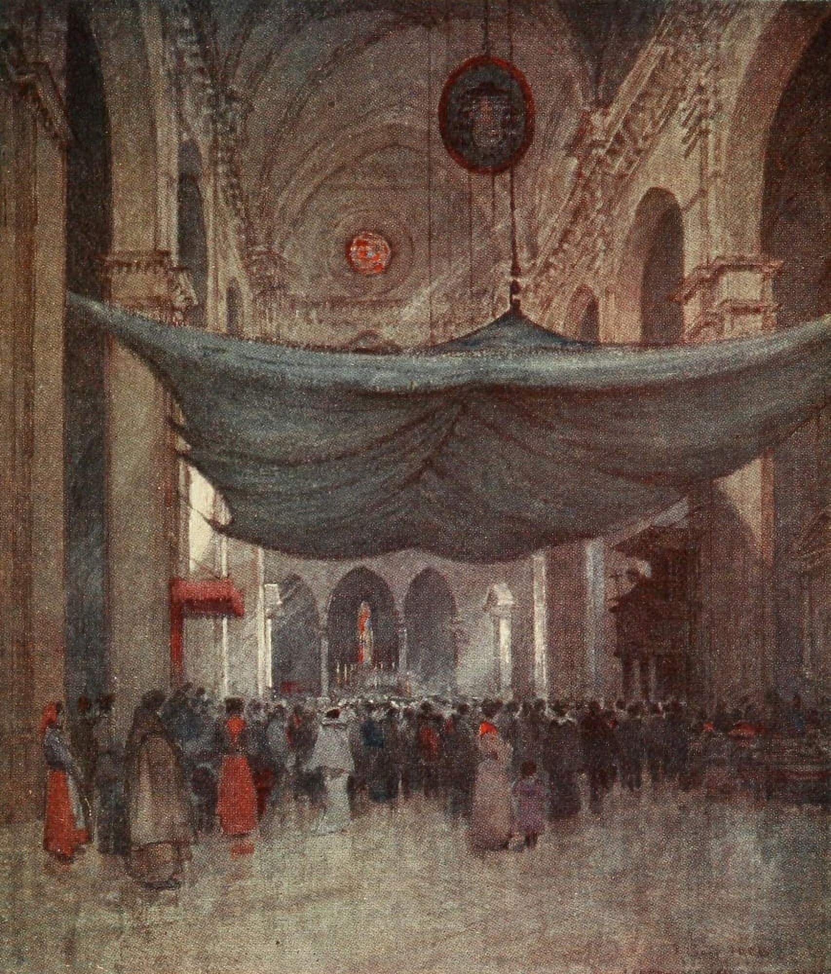 Florence & some Tuscan Cities 1905 In Santa Maria del Fiore Canvas Art - RC Goff (18 x 24)